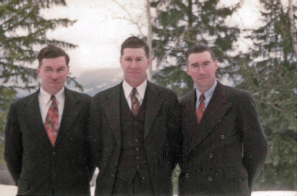 Ernie, Gordon, and Oscar Lamming, around 1950