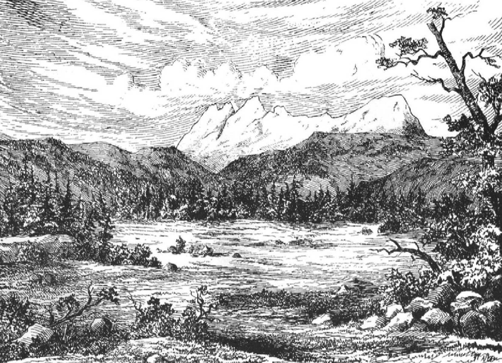 The Yellowhead Pass. Sir Sandford Fleming, based on an expedition in 1872