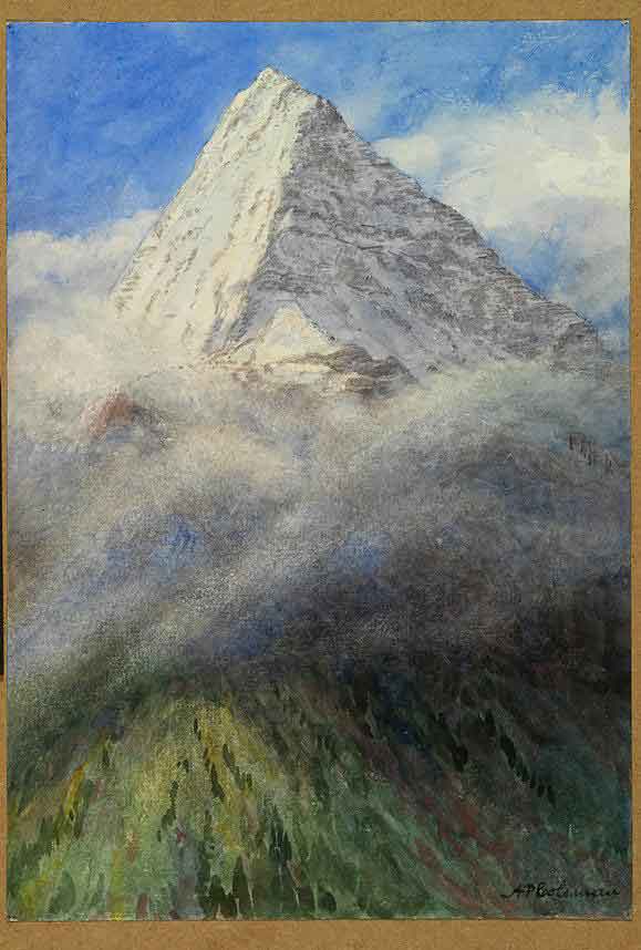 Mount Robson from North West, 1908 Arthur Philemon Coleman Watercolour over pencil on paper