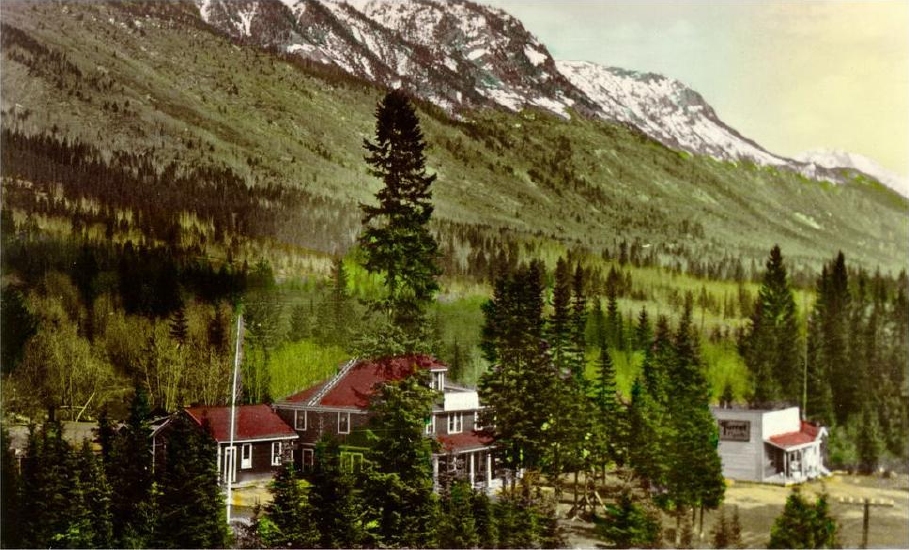 Red Pass before 1949; colour tinted at a later date. Ishbel Cochrane.