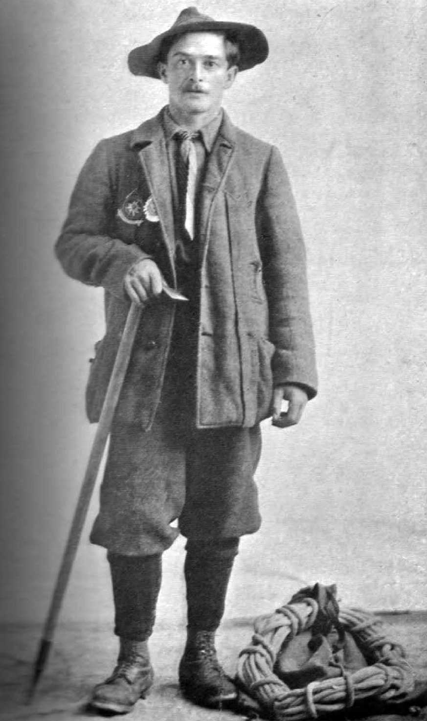Konrad Kain. Photo: Byron Harmon, 1911