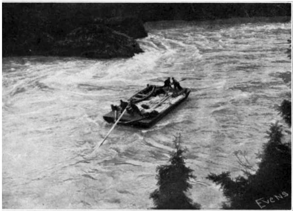 Shooting the Grand Canyon of the Fraser. 1912