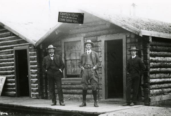 J. L. Côté and Reginald Cautley, Dawson, Yukon, ca. 1902