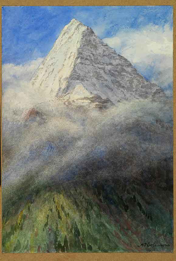 Mount Robson from North West, 1908
Arthur Philemon Coleman
Watercolour over pencil on paper
