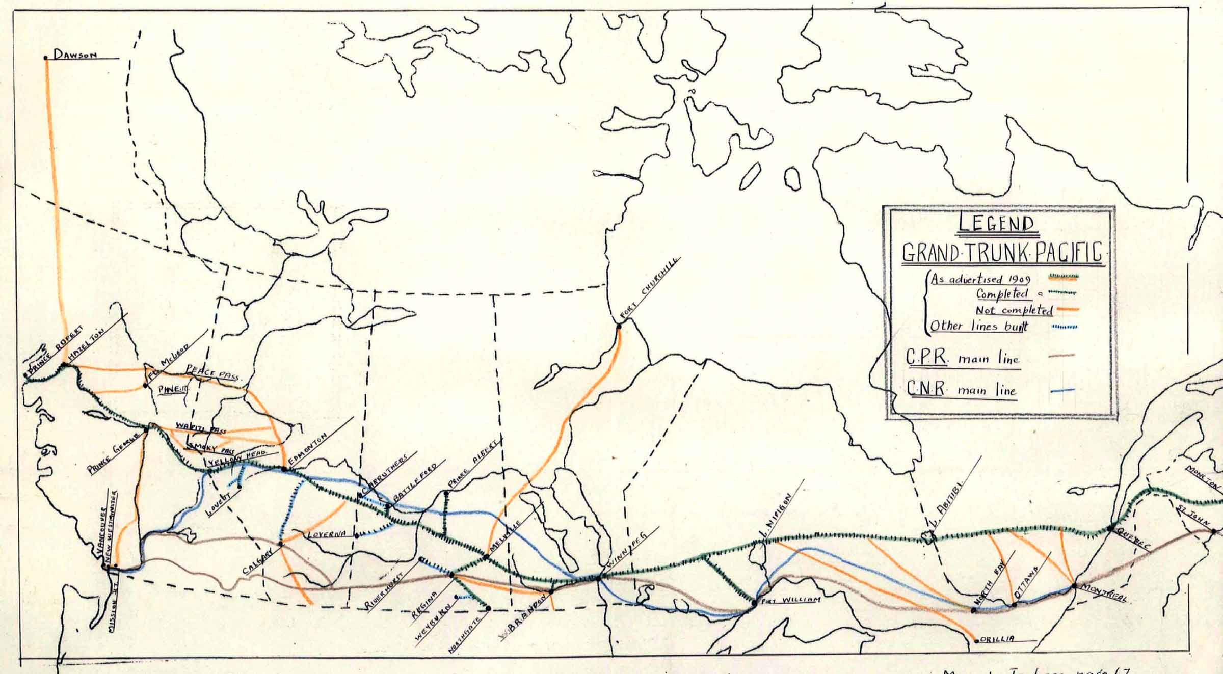 Lower, Joseph Arthur. The Grand Trunk Pacific Railway as projected
