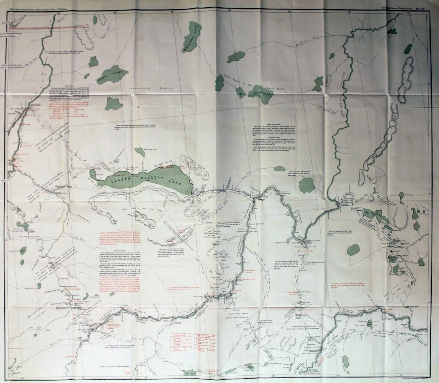 Map of part of British Columbia and the Northwest Territory from the Pacific Ocean to Fort Edmonton 1879
